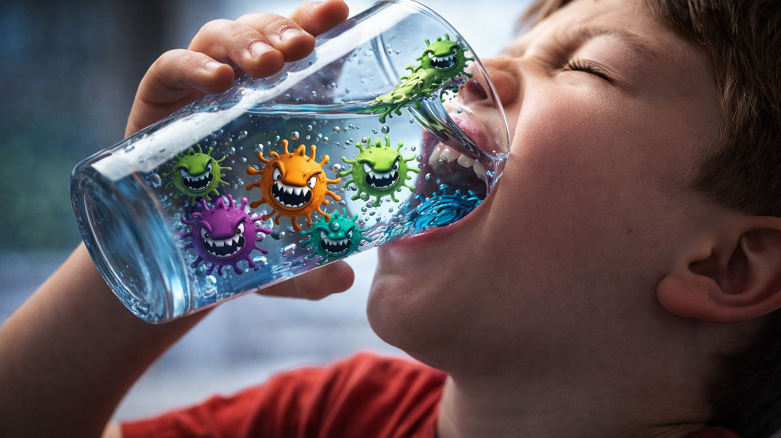 S’hydrater sans se contaminer : Boire de l’eau, pas des microbes