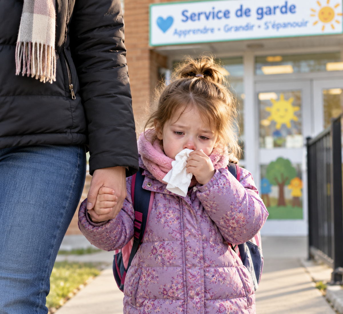 Quand garder son enfant à la maison? Maladie et service de garde : au-delà de la contagion