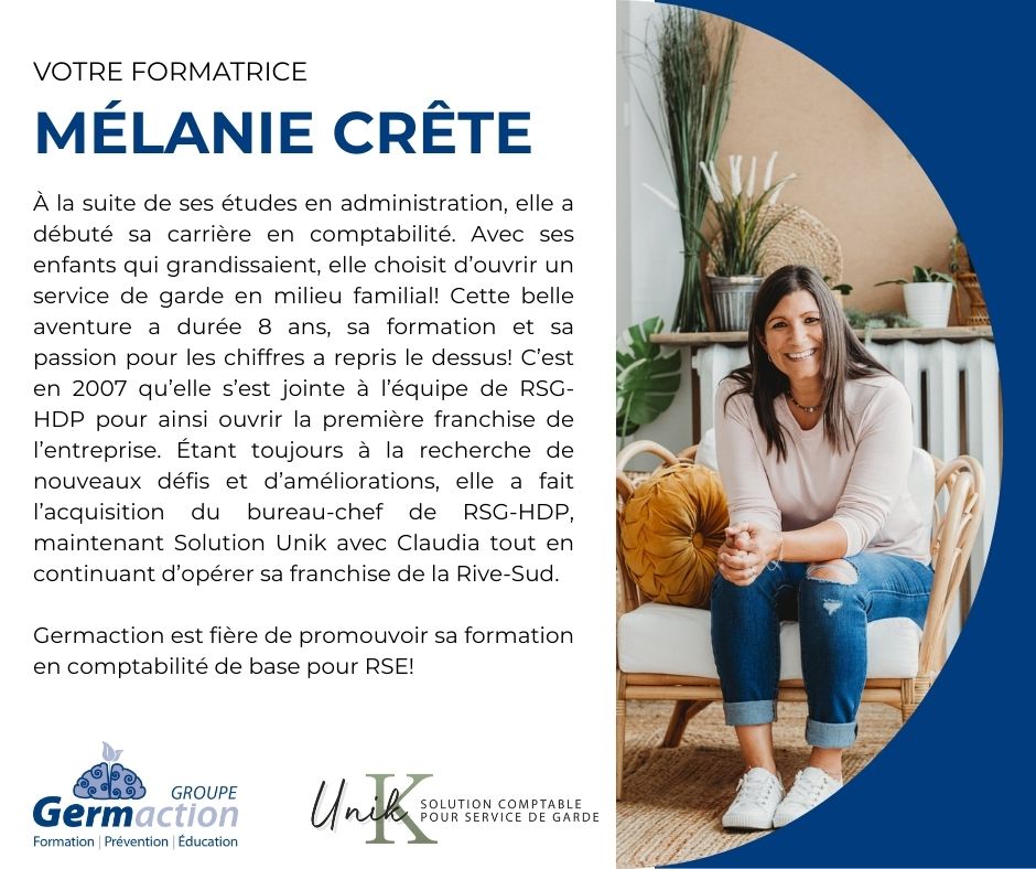 Mélanie Crête Solution Unik formation comptabilité