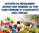 Formation activités défoulement enfant - Gérer énergie agressivité - 3h en ligne ou poste Germaction